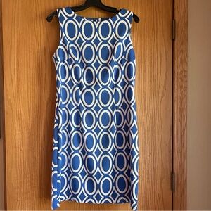 Alyx Blue and White Circle Pattern Dress